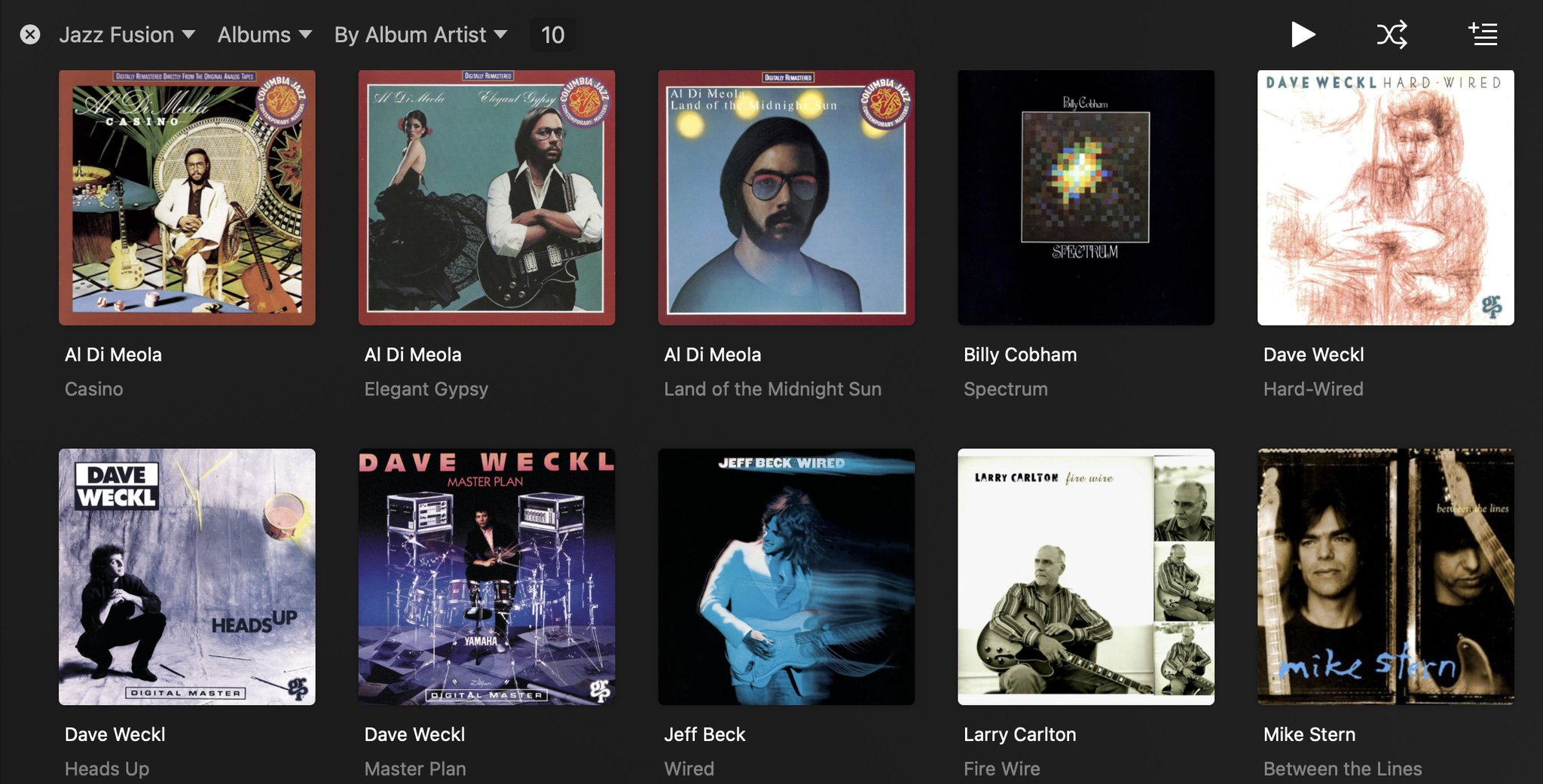 Building a jazz fusion CD collection