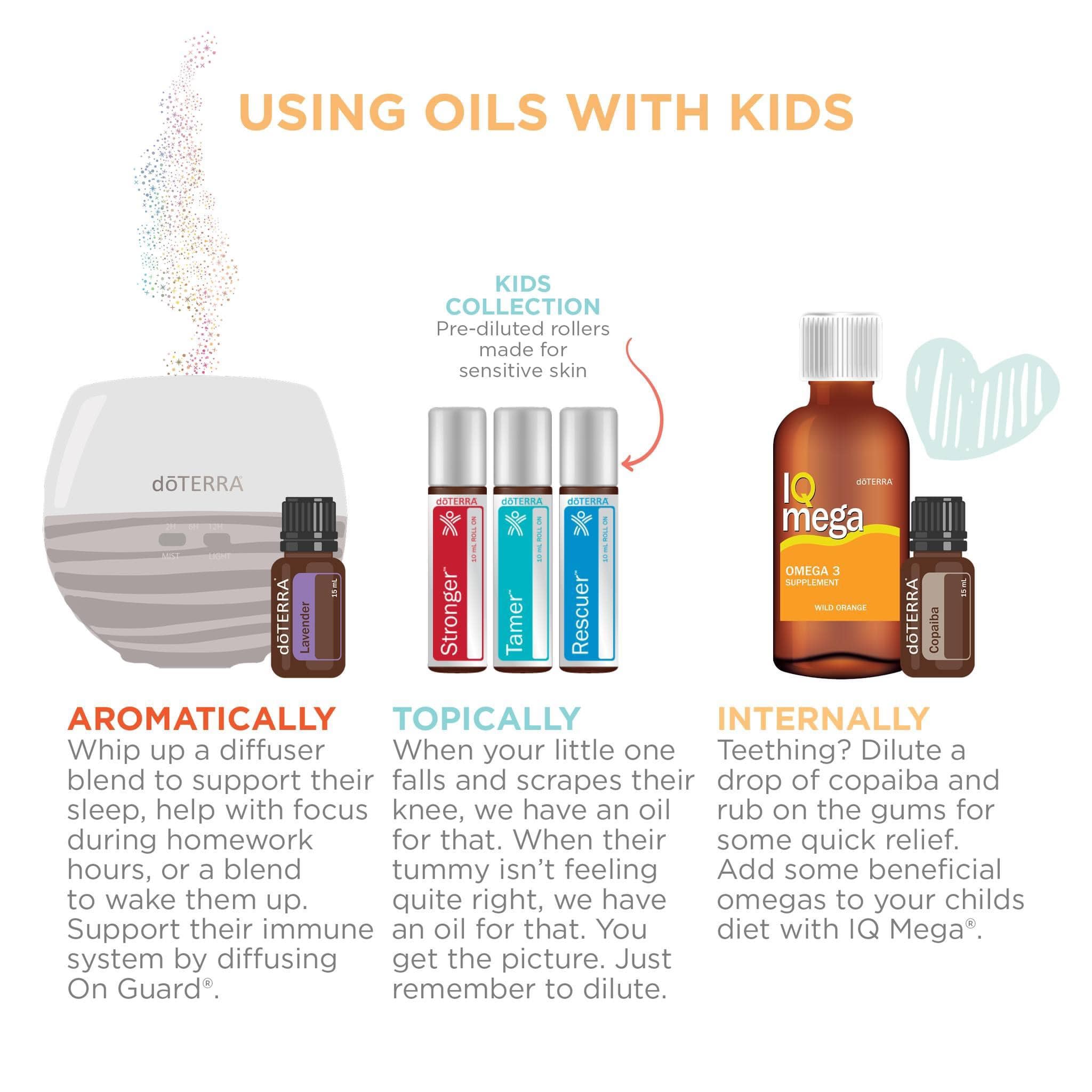 Finally, a line of essential oils made with kids in mind! We are