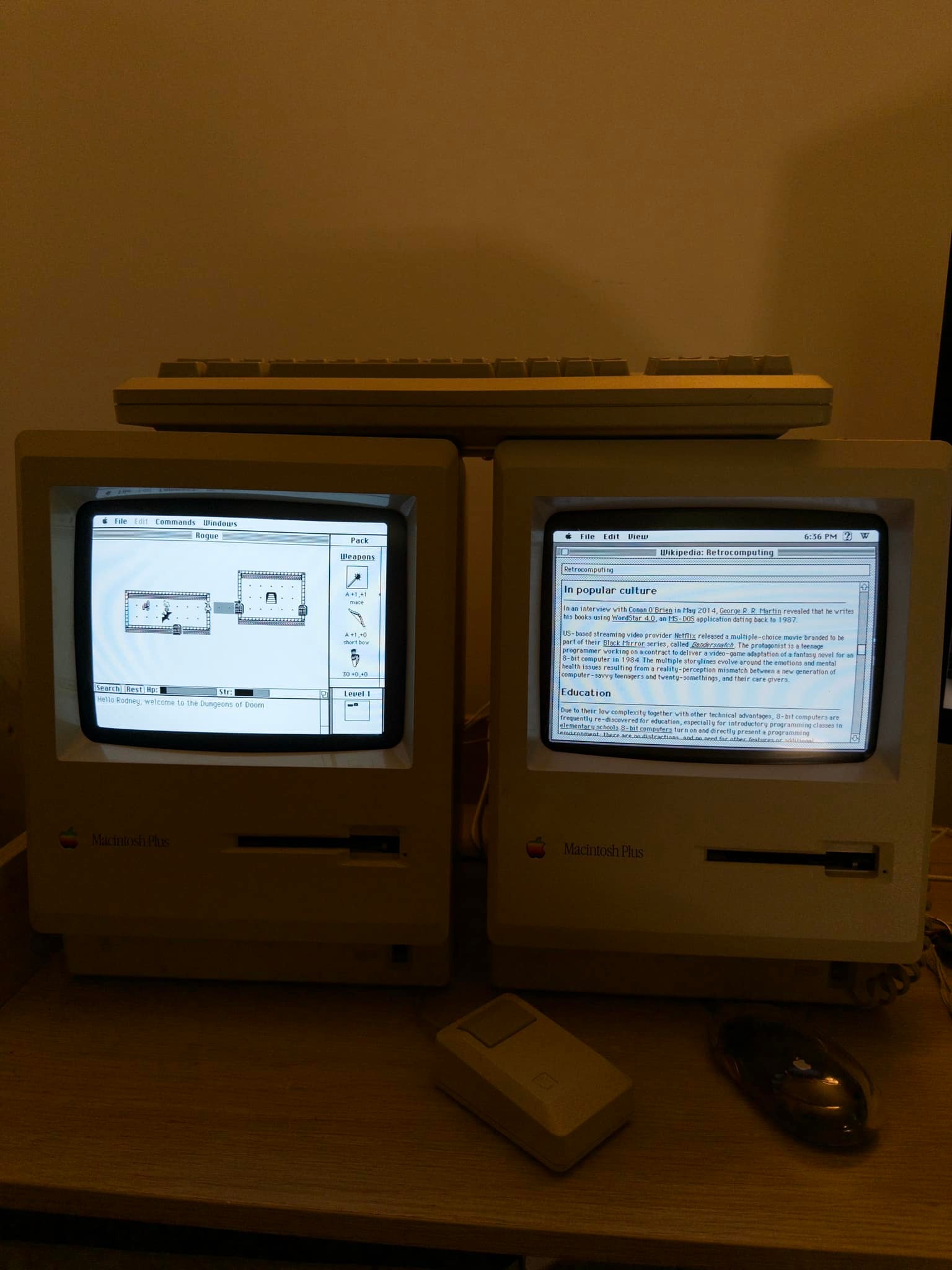 What does it mean if a Macintosh Plus only says 'Macintosh Plus
