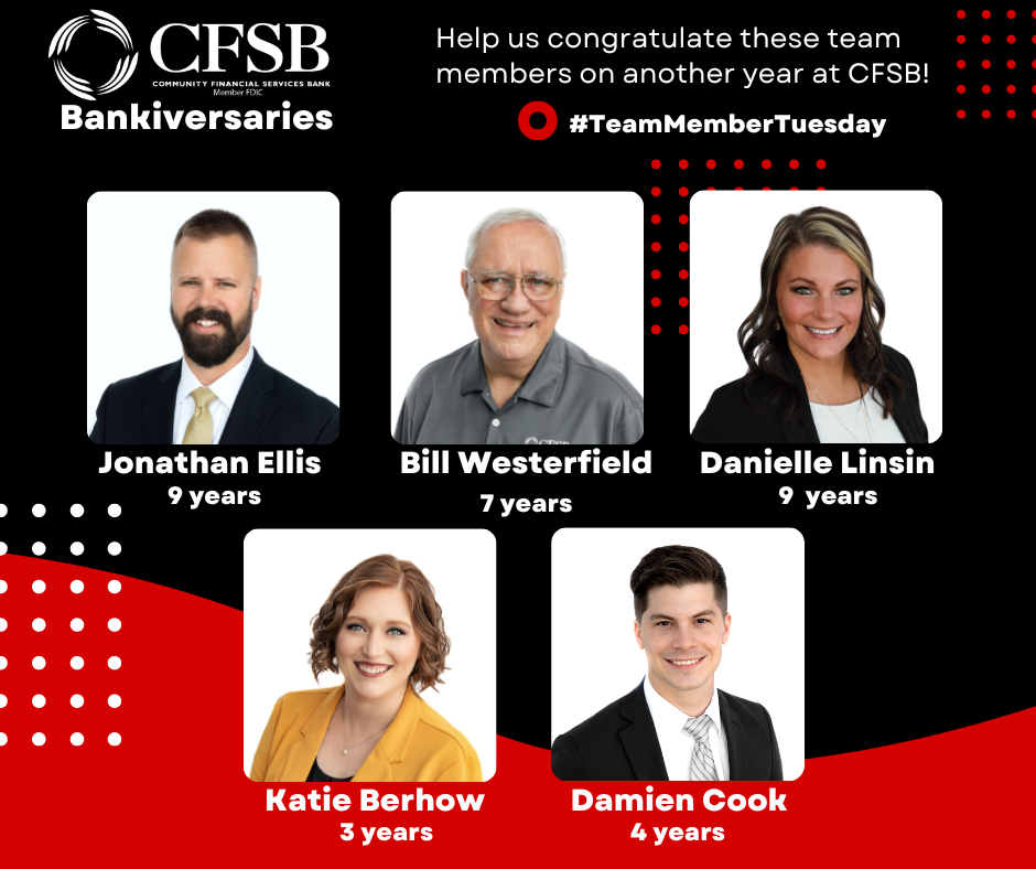 CFSBank - Congratulations to these 10 team members who are...