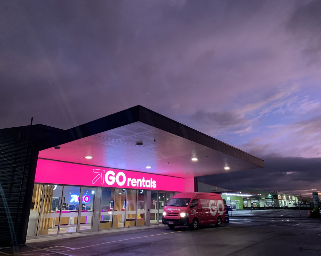 GO Rentals - One of our branches during the twilight hours...