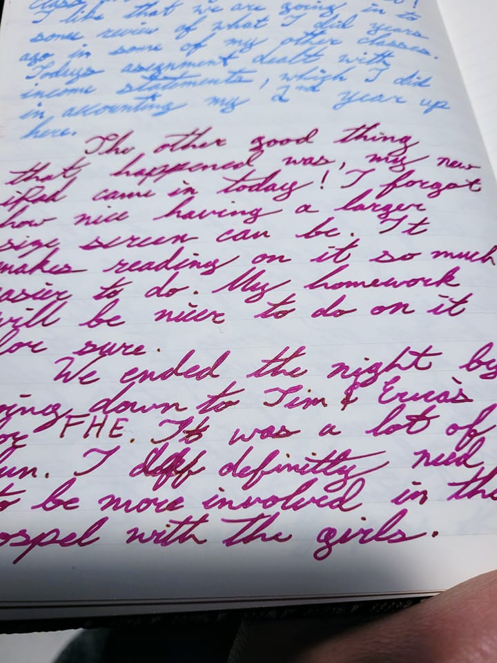 Pilot Yama-Budo and KWZ Raspberry ink mix review