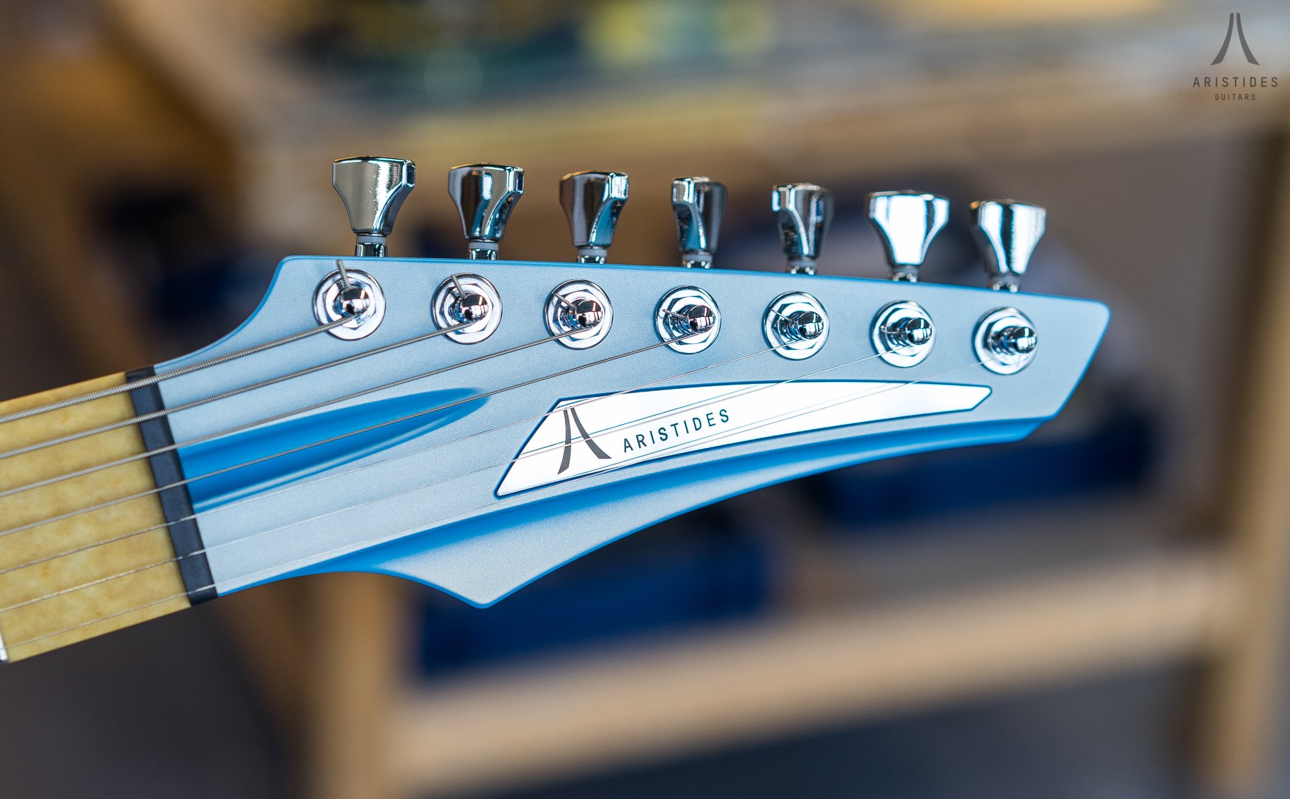 Aristides 070 Light Blue Matte Pearl loaded with Bare Knuckle