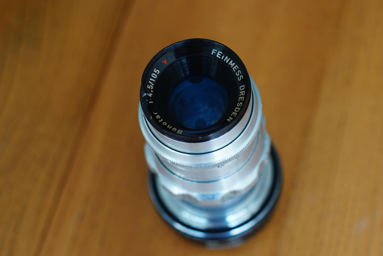 Feinmess Bonotar 10,5 cm f/4,5 lens review on digital sensors