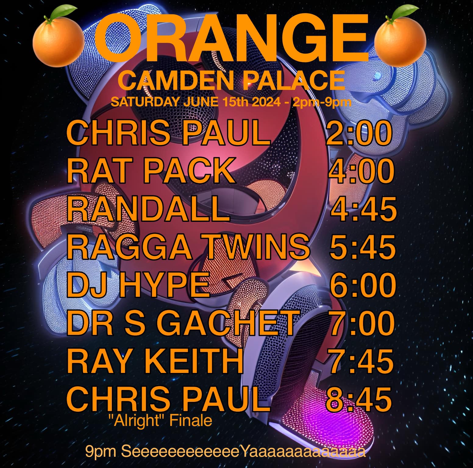 Orange Camden palace reunion what a night of the scale nice to be 
