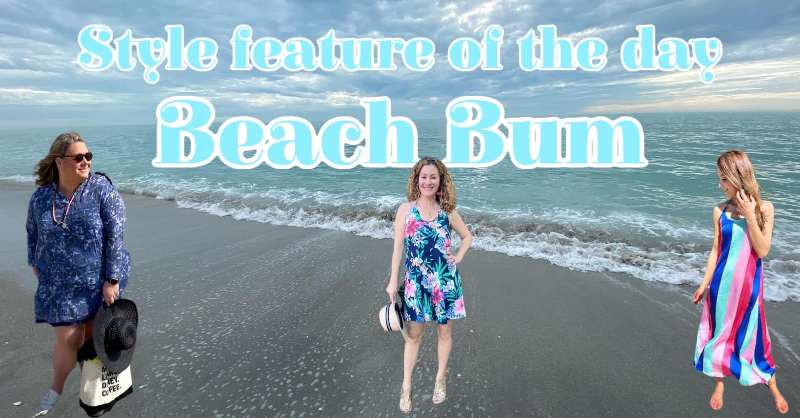 All afternoon we are featuring beach bum attire! Because if I were Dorothy I'd click my heels together and wish myself on a beach! How about you? Do you have a favorite