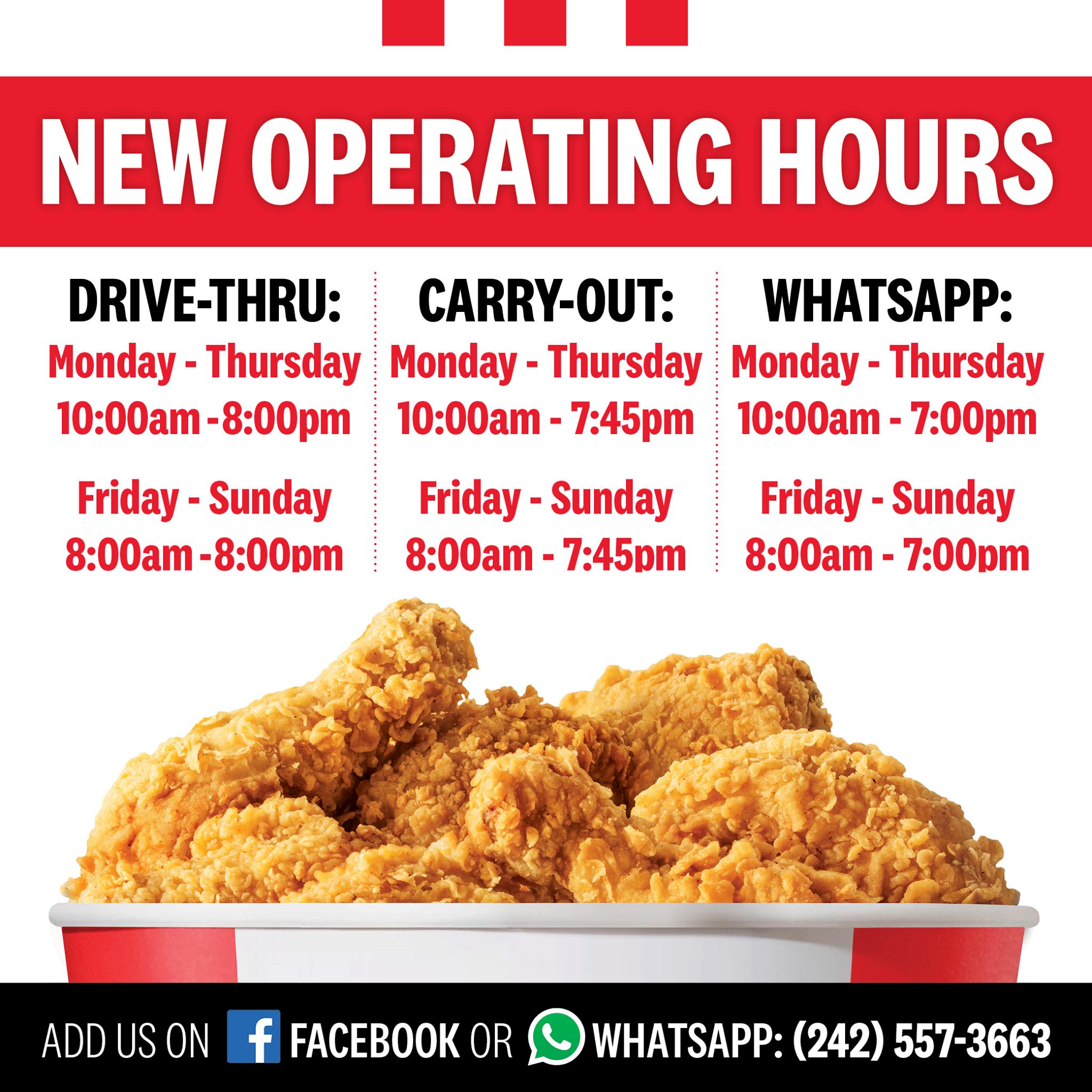 Kfc Kfcnassau Newhours Facebook