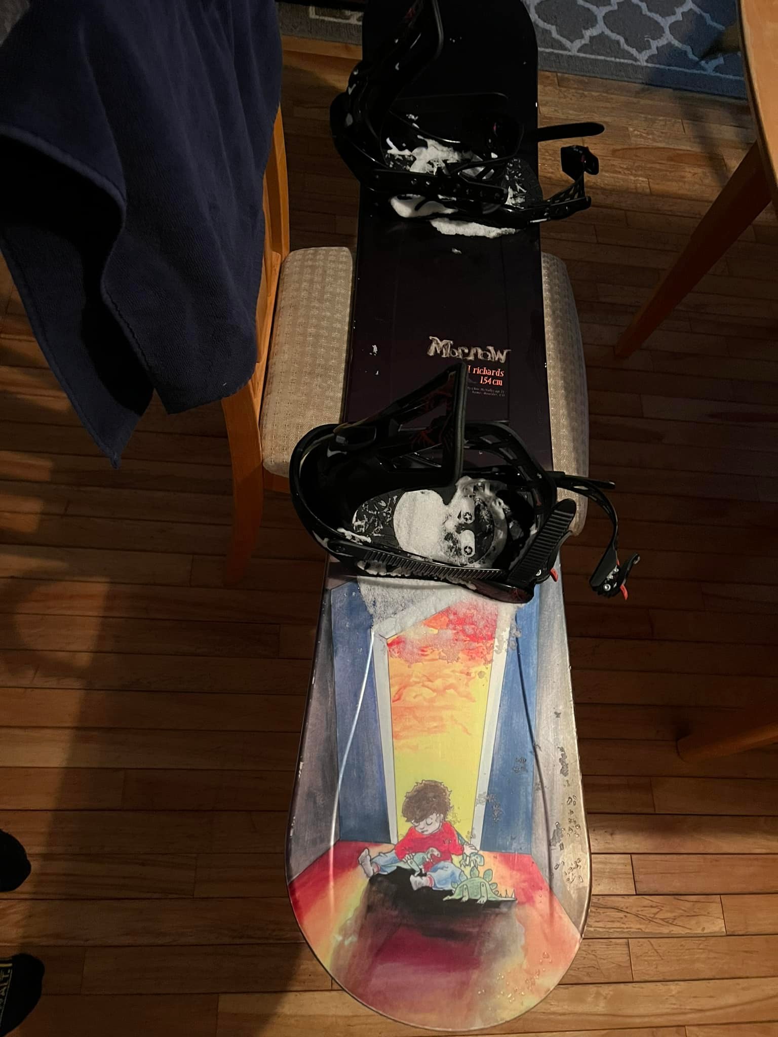 Riding Morrow Todd Richards 154 snowboard at Mont-Tremblant