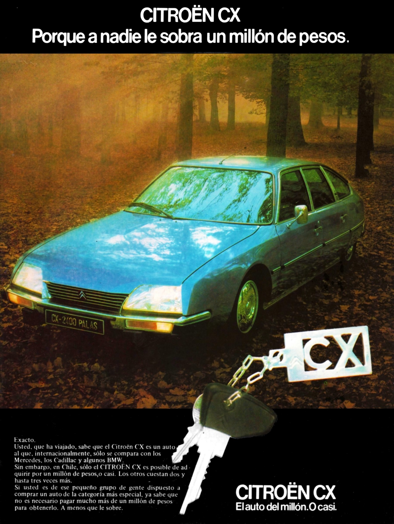 1982 Citroën CX 2400 Pallas Ad. Chile.