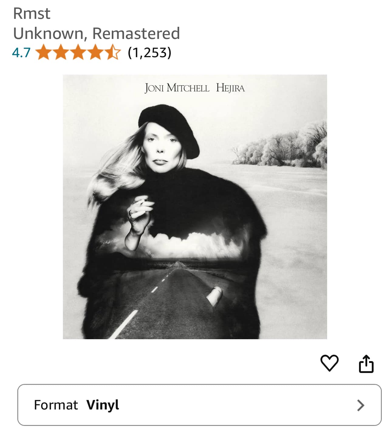 Joni's 'Live 1976' is coming exclusively to indie record stores