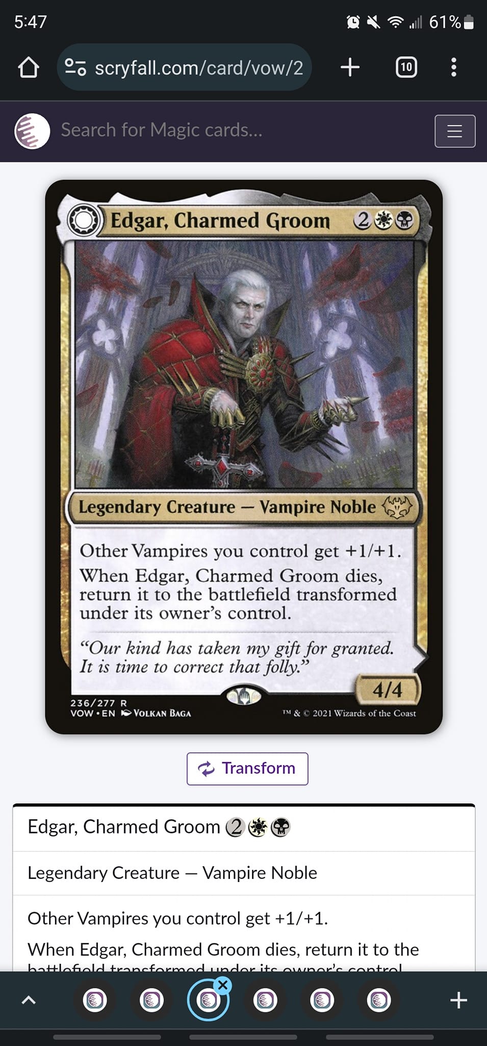 mtg vampire precon commander Amazon.com: Magic: The Gathering Innistrad: Crimson Vow Deck  Vampiric Bloodline (Black-Red) : Toys & Games The Gathering Commander decks to lead additional tribes to victory How does Edgar charmed groom