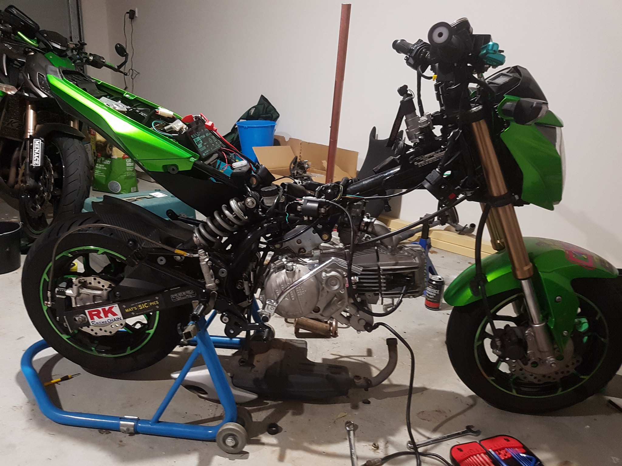 I have a z125 Kawasaki what all would I need to convert it over to
