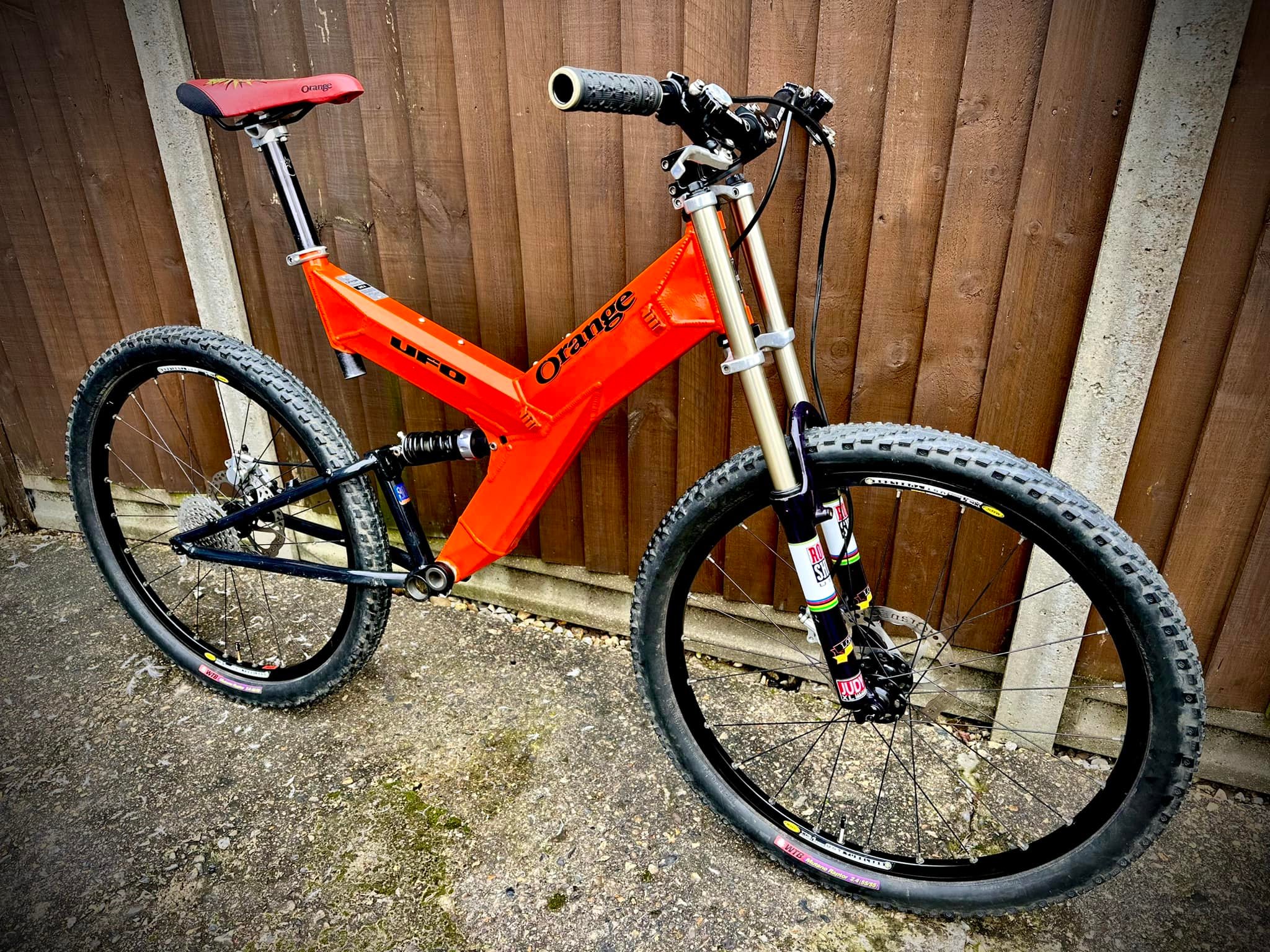 Restoring an Orange UFO bike with custom parts