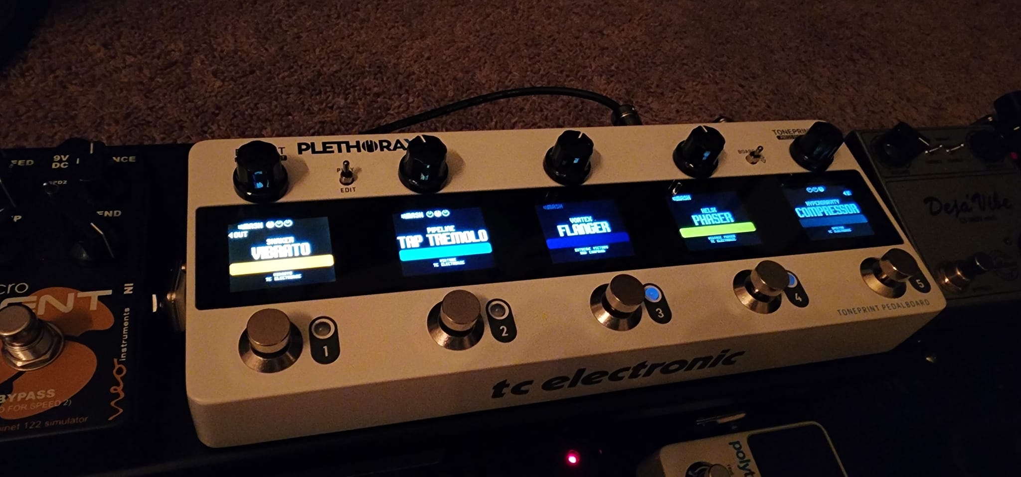TC Electronics Plethora X5 pedalboard addition