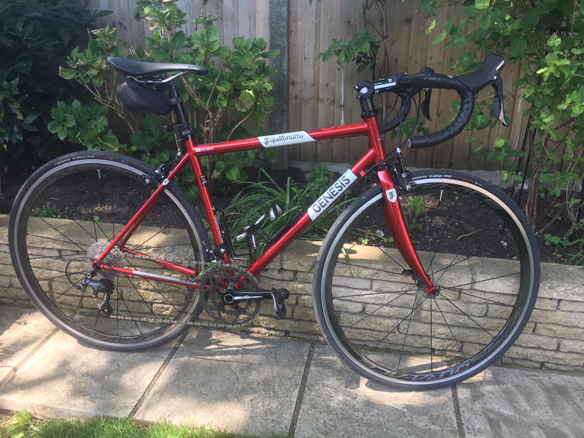 Prefer riding my 725 frame bike with Dura Ace C40 wheels