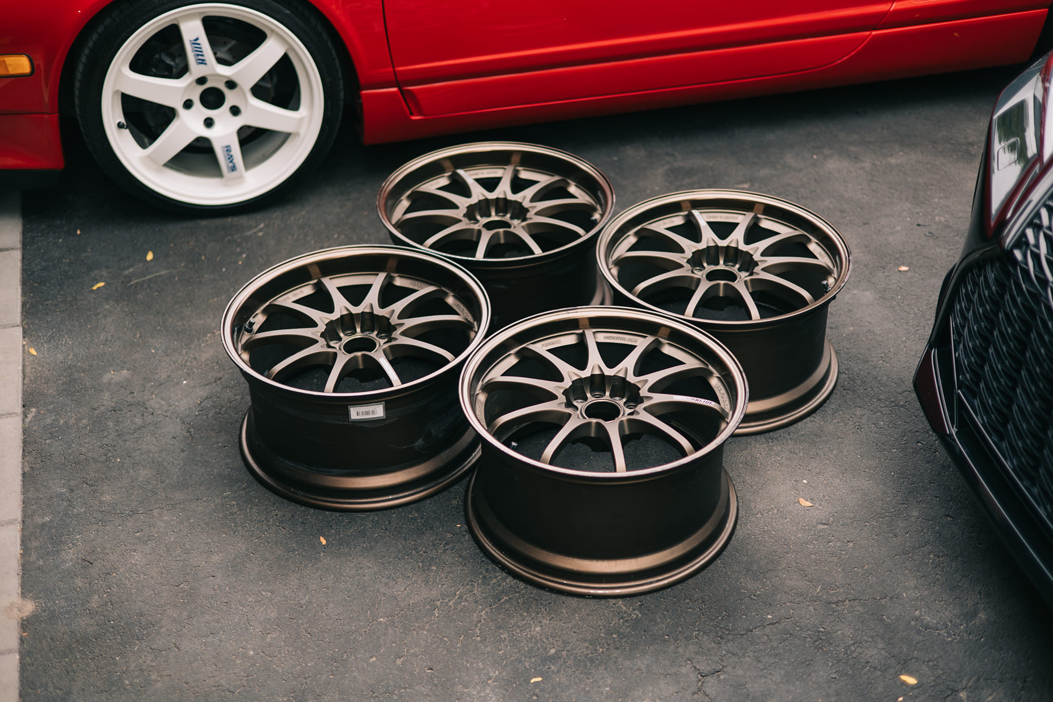 RAYS VOLK RACING CE28N 16” Bronze + ADVAN AD09