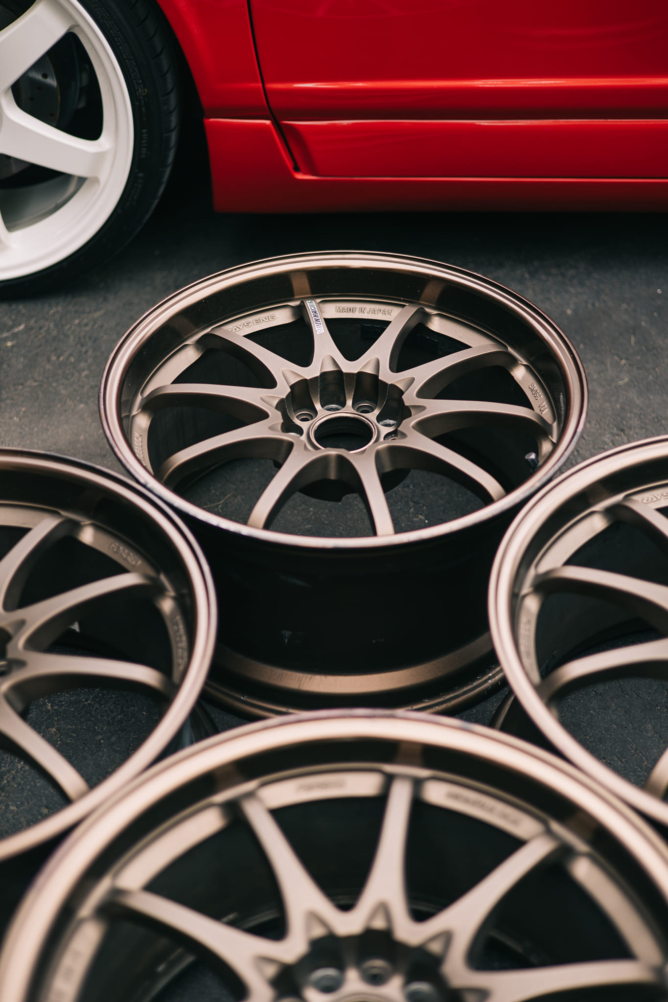 RAYS VOLK RACING CE28N 16” Bronze + ADVAN AD09