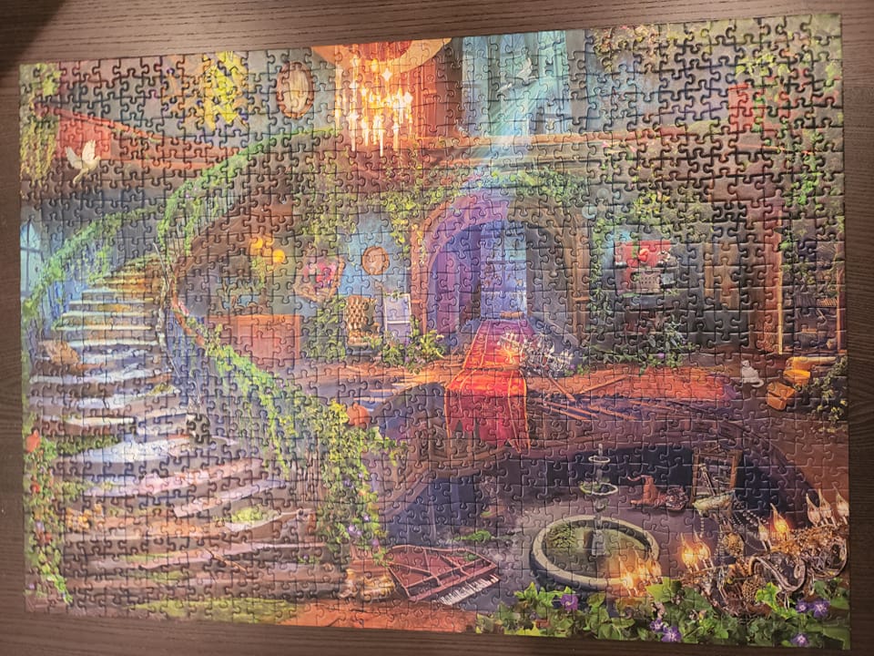 Ravensburger- Gloomy Carnival Lifestyle-Abandoned Places Serie Abbandonata Puzzle, Multicolore, 27 x 20, 16190