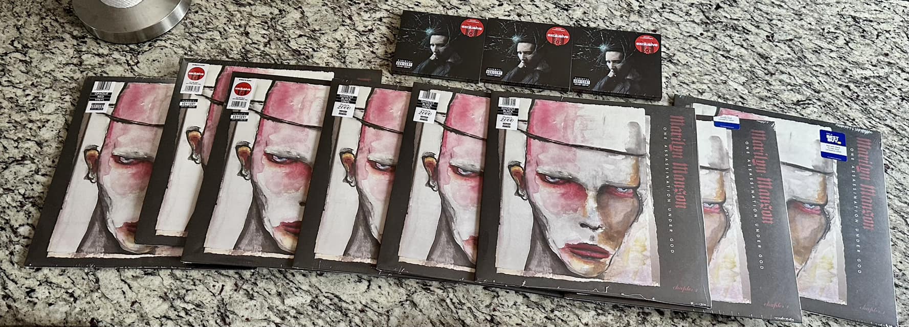 Marilyn Manson box sets and long box arrival