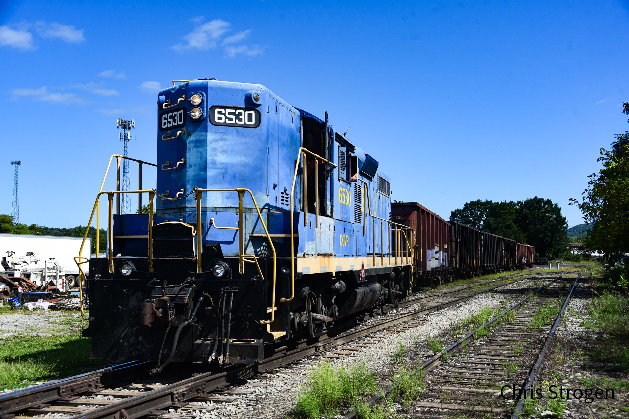 B&O GP9 6530 in service on Durbin & Greenbrier Valley Railroad