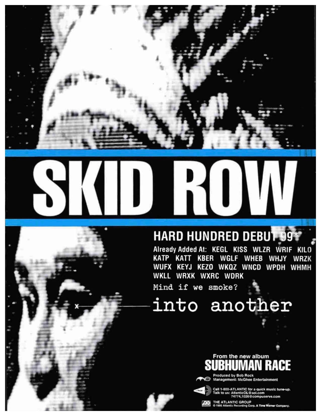 Skid Row - Subhuman Race Released on March 28, 1995 🇺🇲 A risky