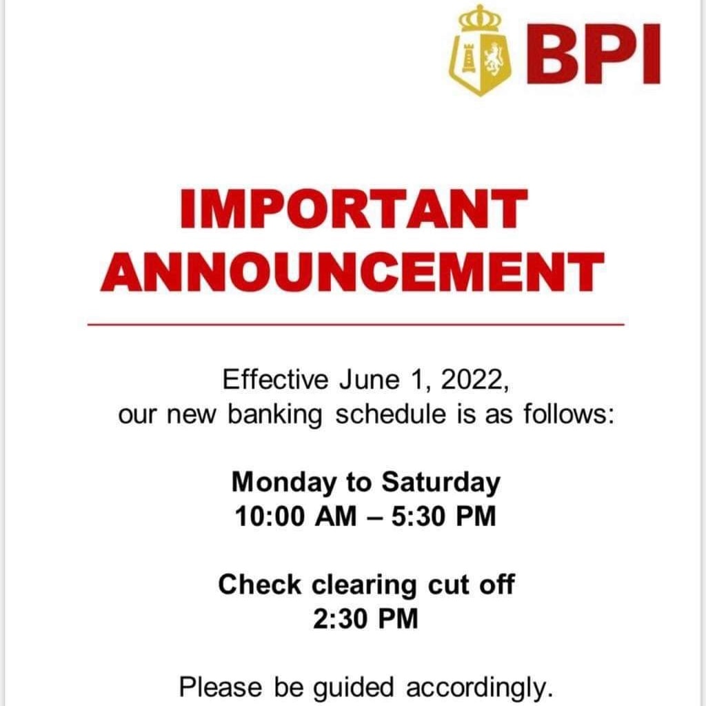 BPI Opening Hours