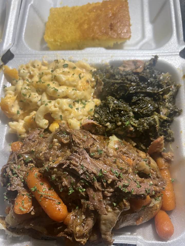 Trae Belcher - menu for today Honey, lemon garlic lamb...