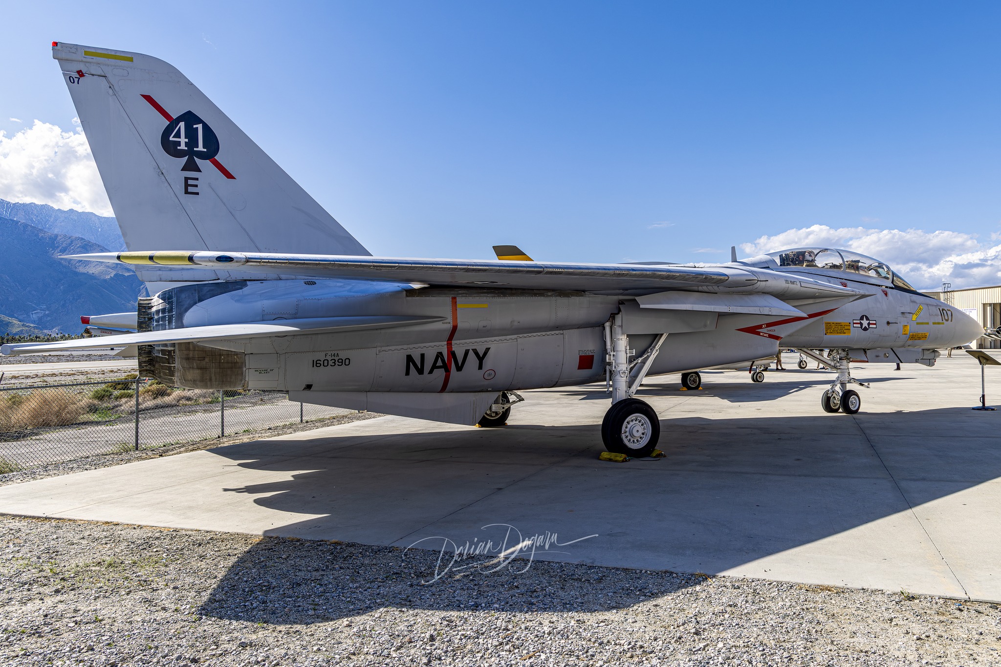 An F-14A Tomcat “Vandy 1” from VX-4 Evaluators (Playboy Bunny logo