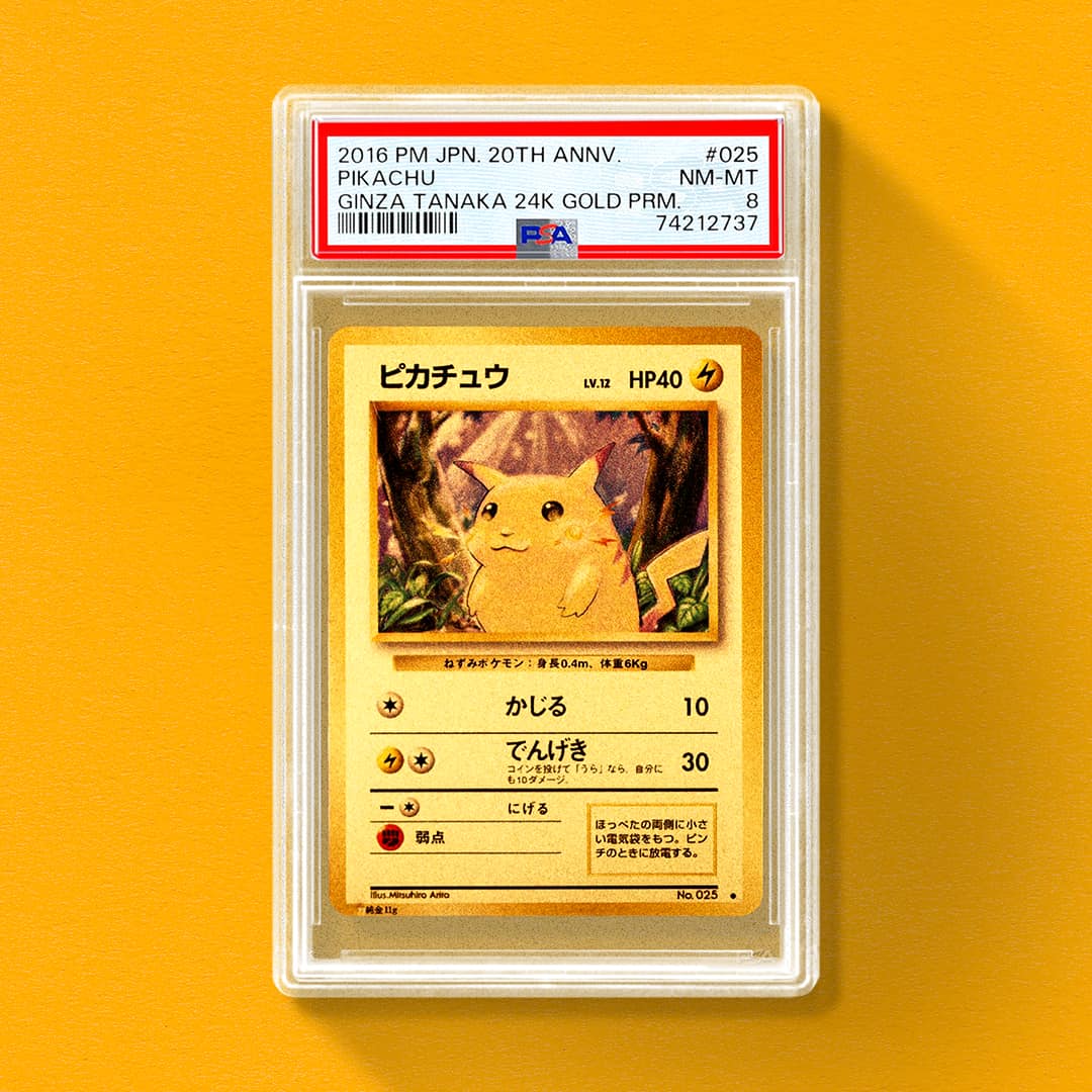 23 karat gold plated pokemon cards value pikachu Limited Edition Red 23K #25 Trading Card in Pokeball Novelty Toys Celebrate the legacy of your favorite tabletop game with this Pikachu V 2020 Pokemon Vivid Voltage Ultra Rare #43 PSA Authenticated 10 Card A 24-karat gold Pikachu anniversary