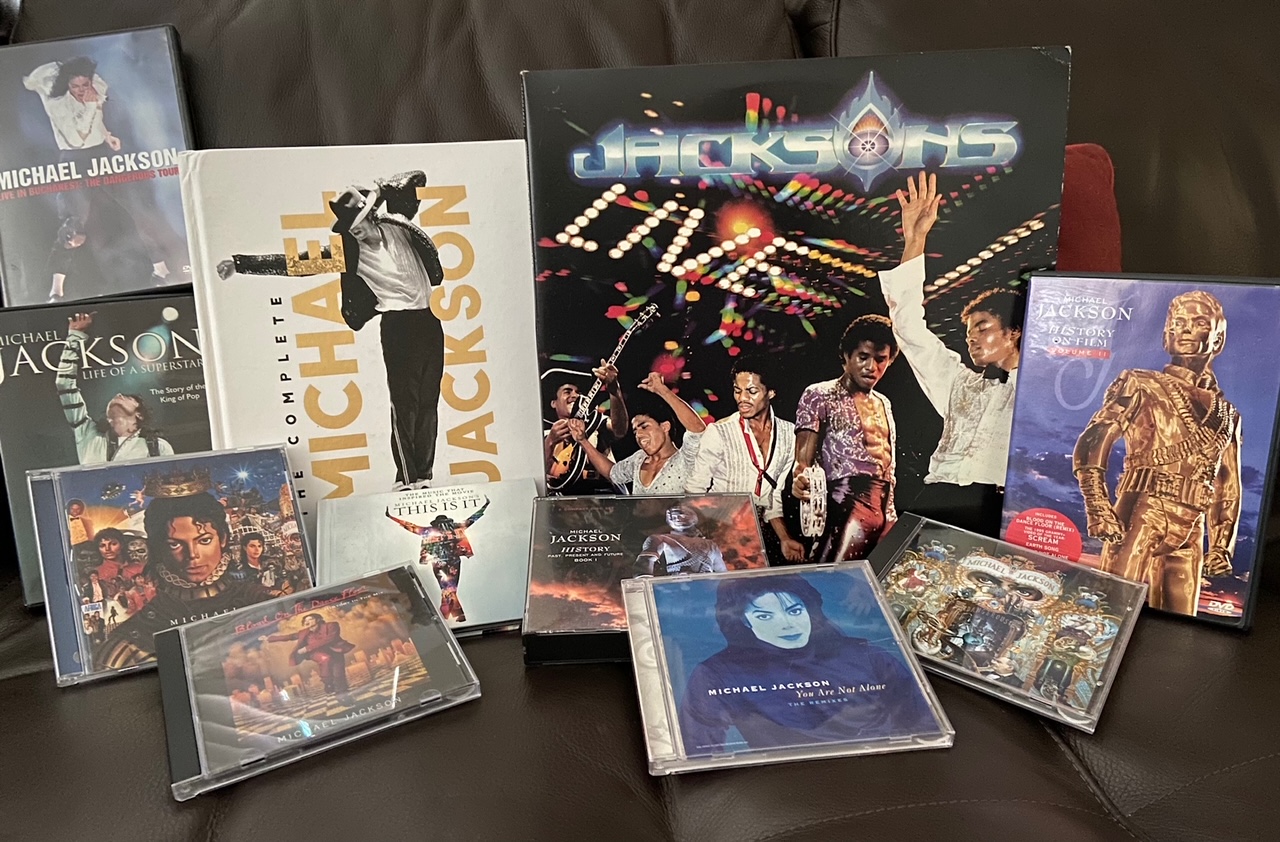 Michael Jackson fan shares collection of CDs and DVDs