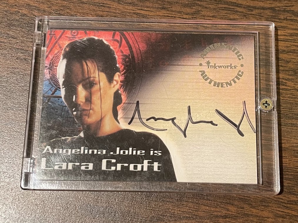 Rare Tomb Raider Card Collection Featuring Angelina Jolie