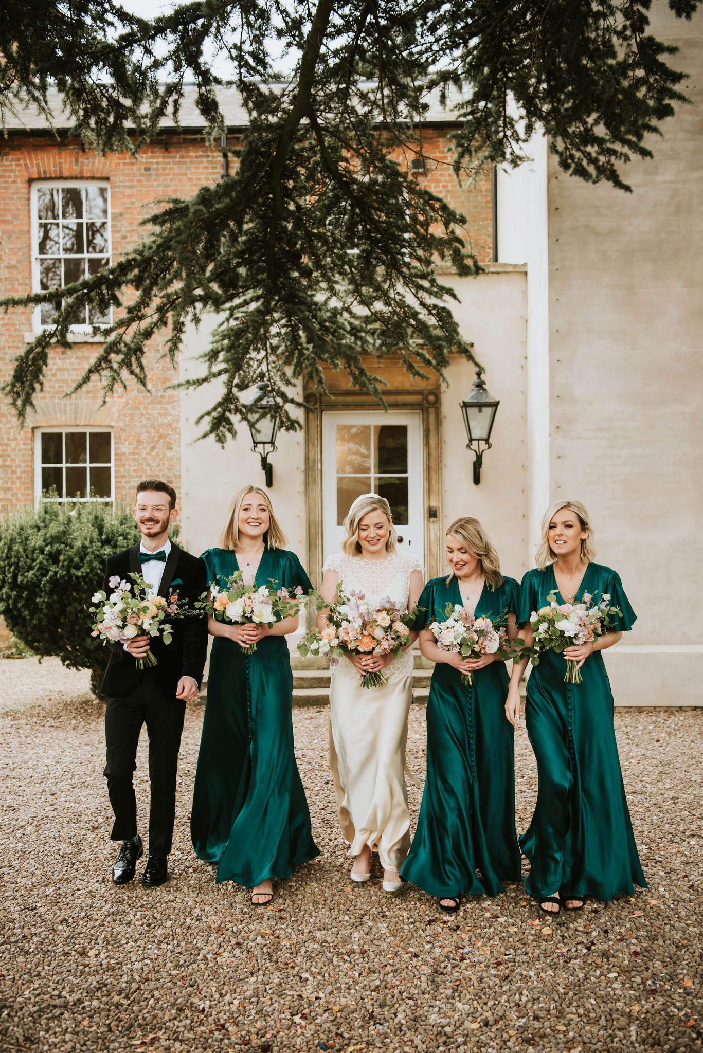 bridesmaid dresses wisbech An intimate Spring wedding complete with emerald green satin dresses? Don't say we don't treat you… 💚 Recommended Supplier: Kate Beaumont Maxi Neckline Men's Penny Loafers Our top Trending Satin Size:M +3