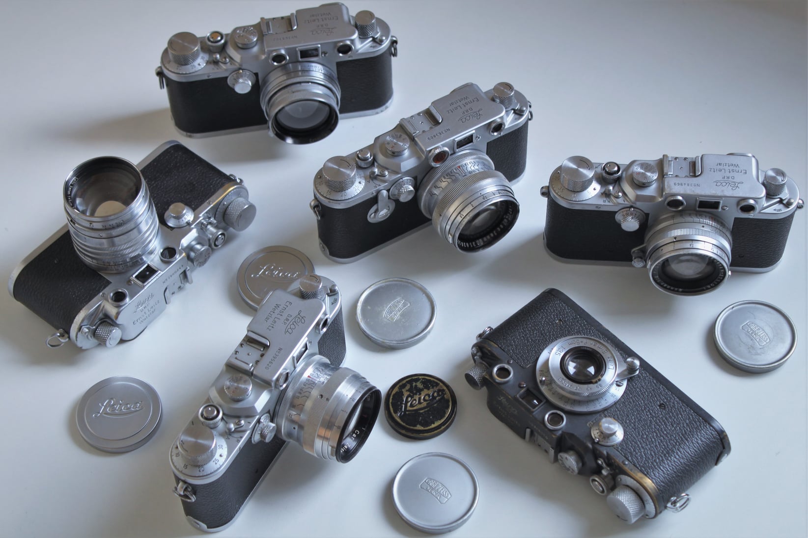 A couple of my wartime Leica IIIc cameras. All in working condition.