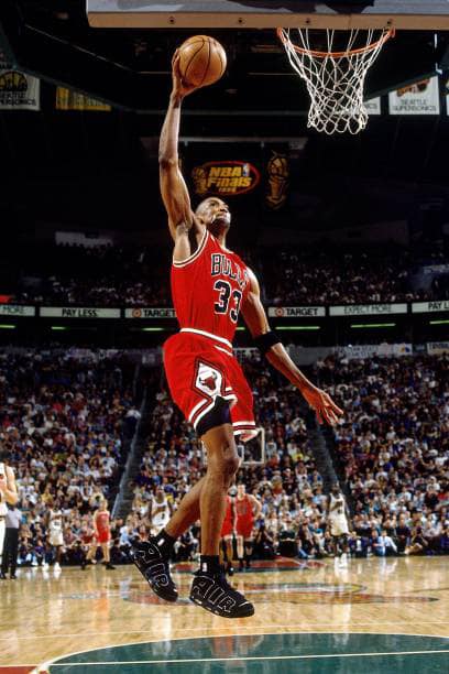1991, Scottie in the Nike Air flight Lite! 