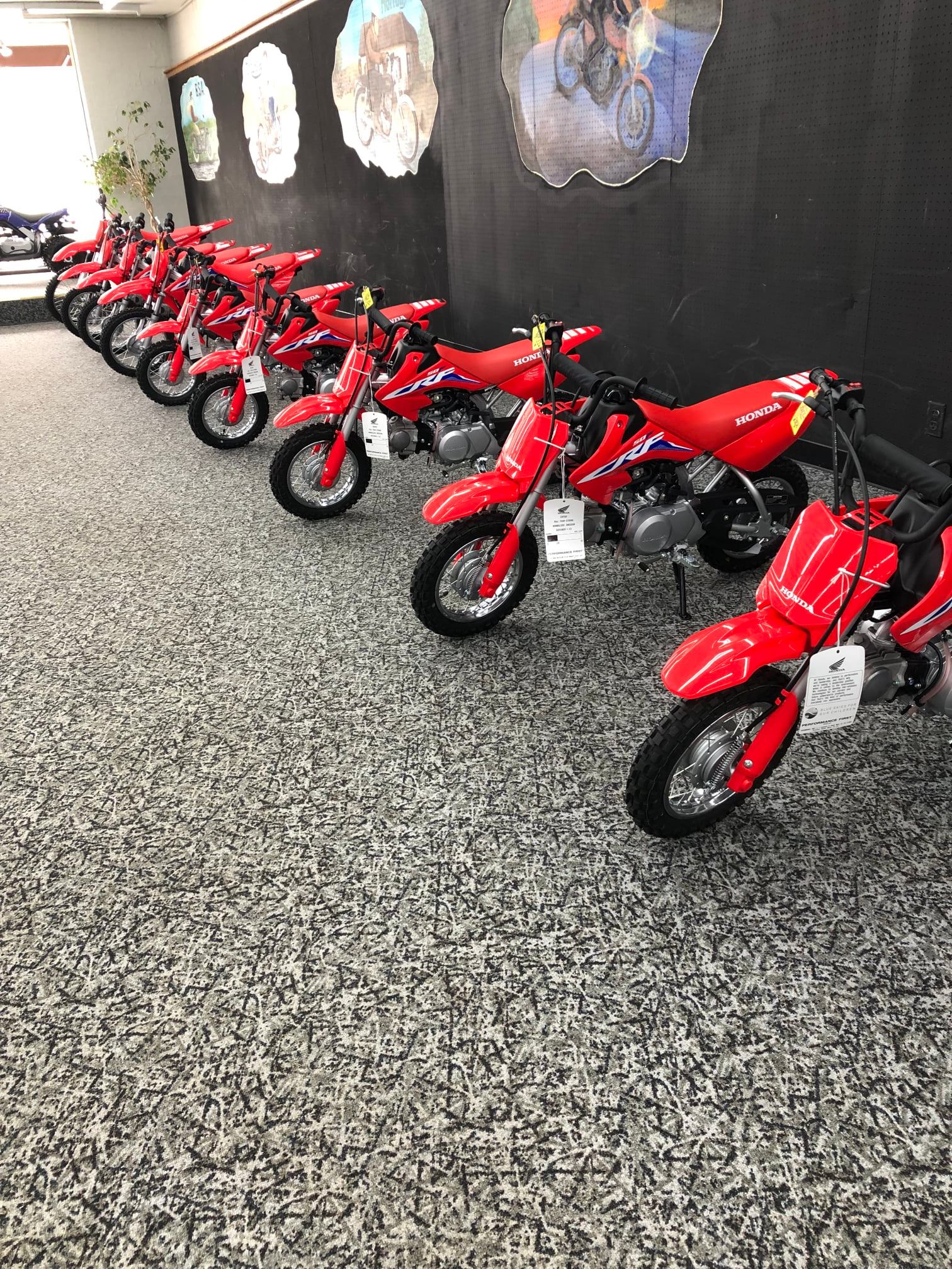 Honda and Yamaha motorcycle models available