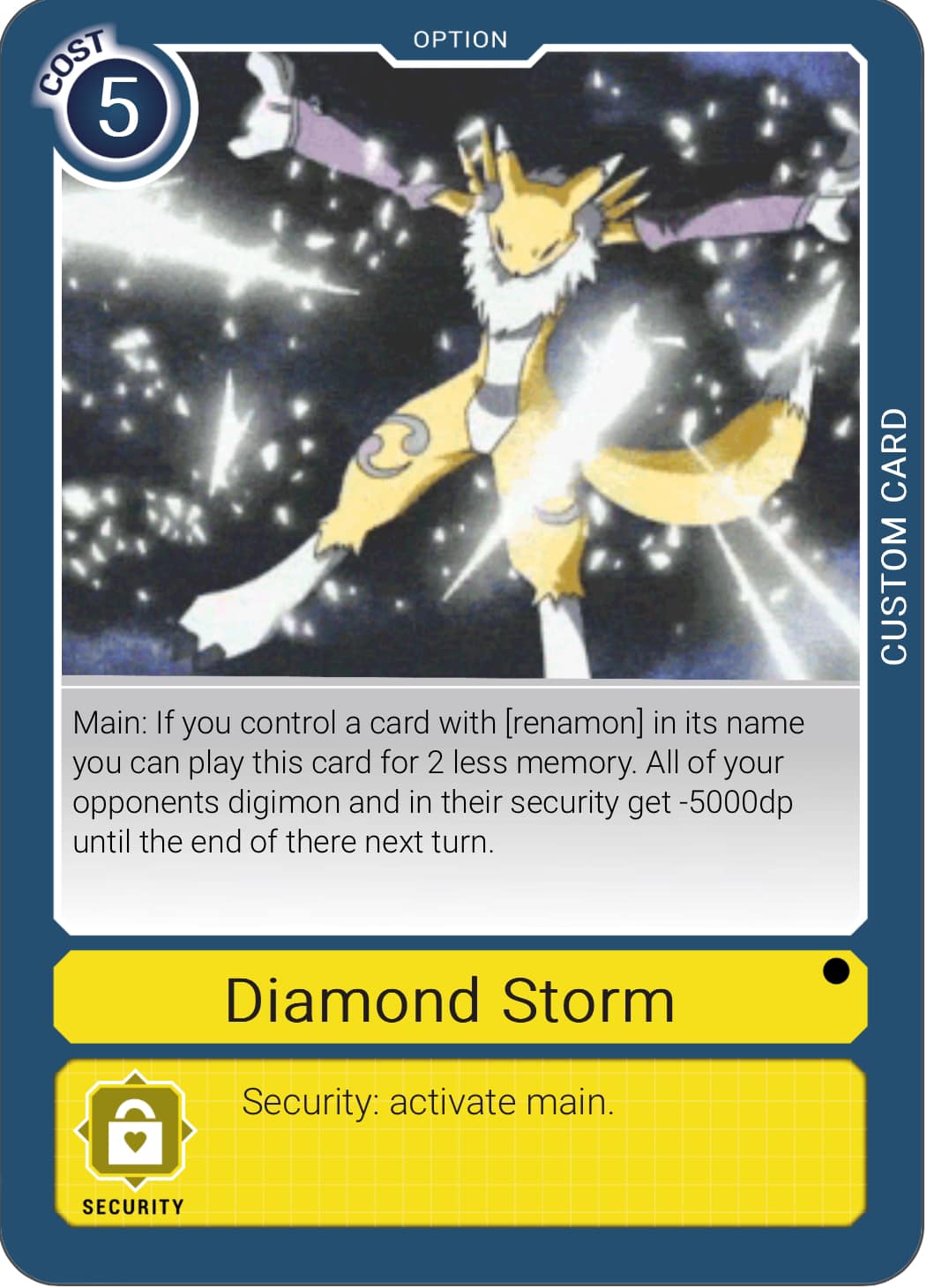 digimon renamon card Battle City Play Mat Mouse Pad Game TCG Luxury Exclusive 23.6 x 13.8 inches (60 x 35 cm) Storage Case Toys & Games Add 1 card with [Kyubimon] Digimon Digital Hazard Rares Renamon
