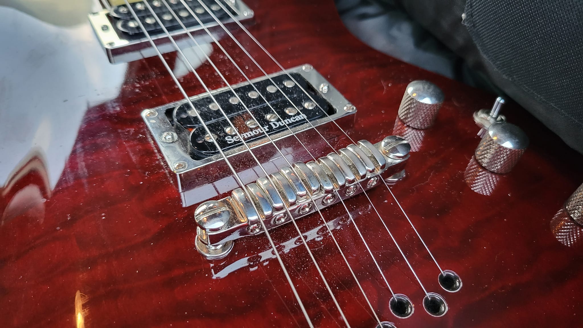Modified 2001 Ibanez 520X-JB with Seymour Duncan pickups