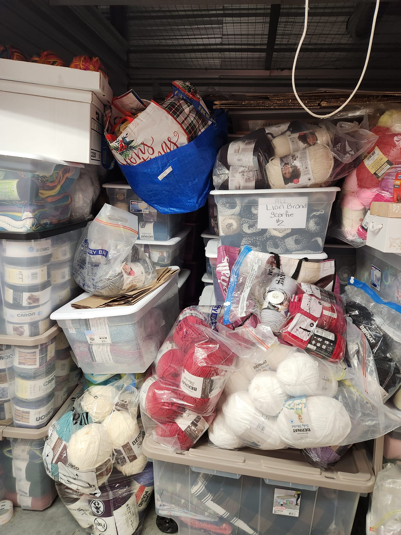 Huge Yarn Yardsale in Townsend for Crochet and Knitting