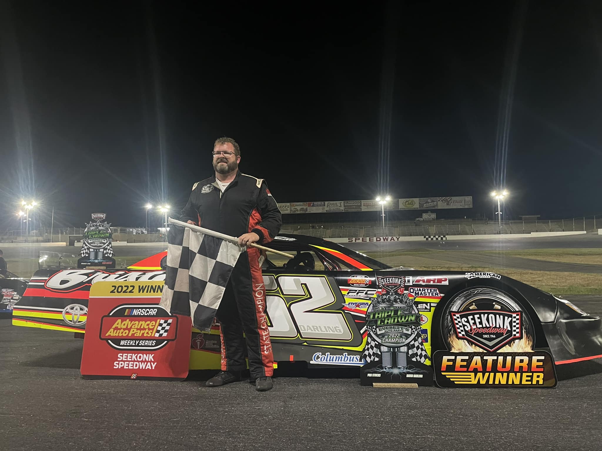 Seekonk Speedway - Dave Darling wins the race & the Everett’s Auto ...