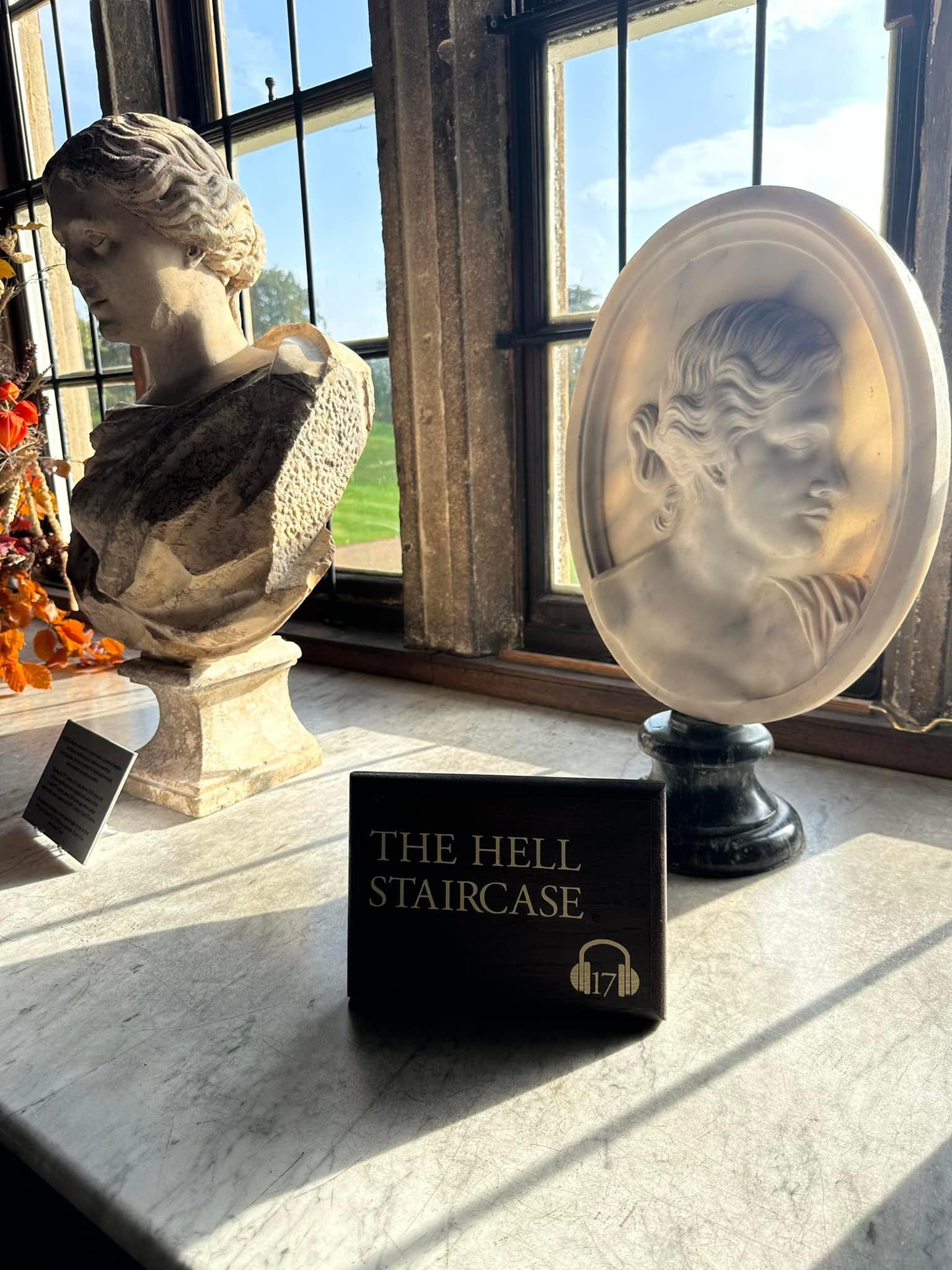 Hell-themed artwork at Burghley House in England