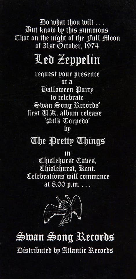 On #Halloween 1974, LED ZEPPELIN celebrated the UK launch of their