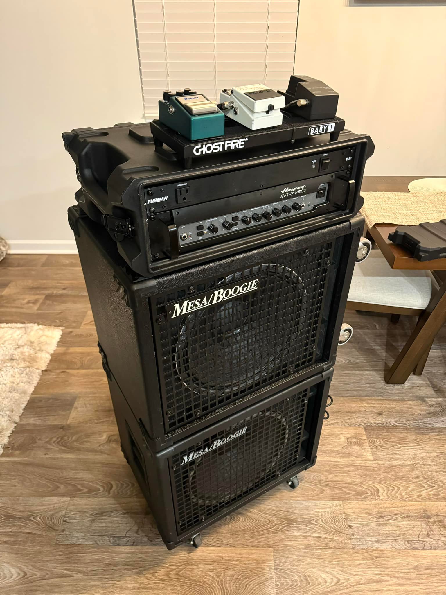 Bass Rig Setup with SVT7PRO and Mesa Boogie Diesel 1x15s