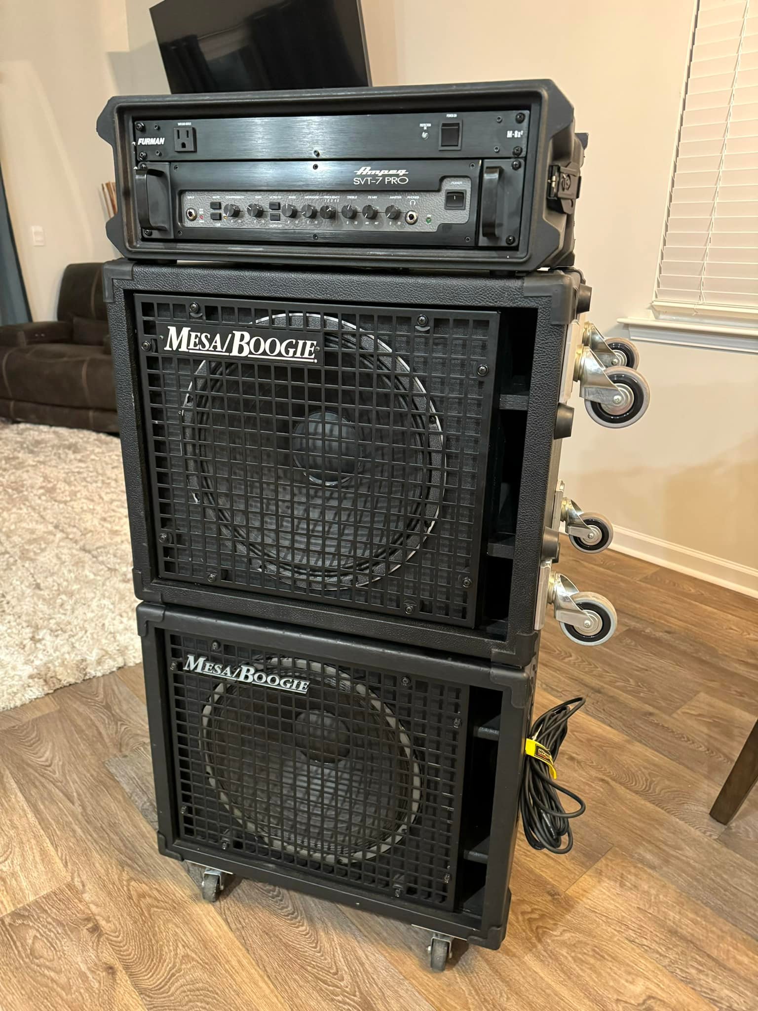 Bass Rig Setup with SVT7PRO and Mesa Boogie Diesel 1x15s
