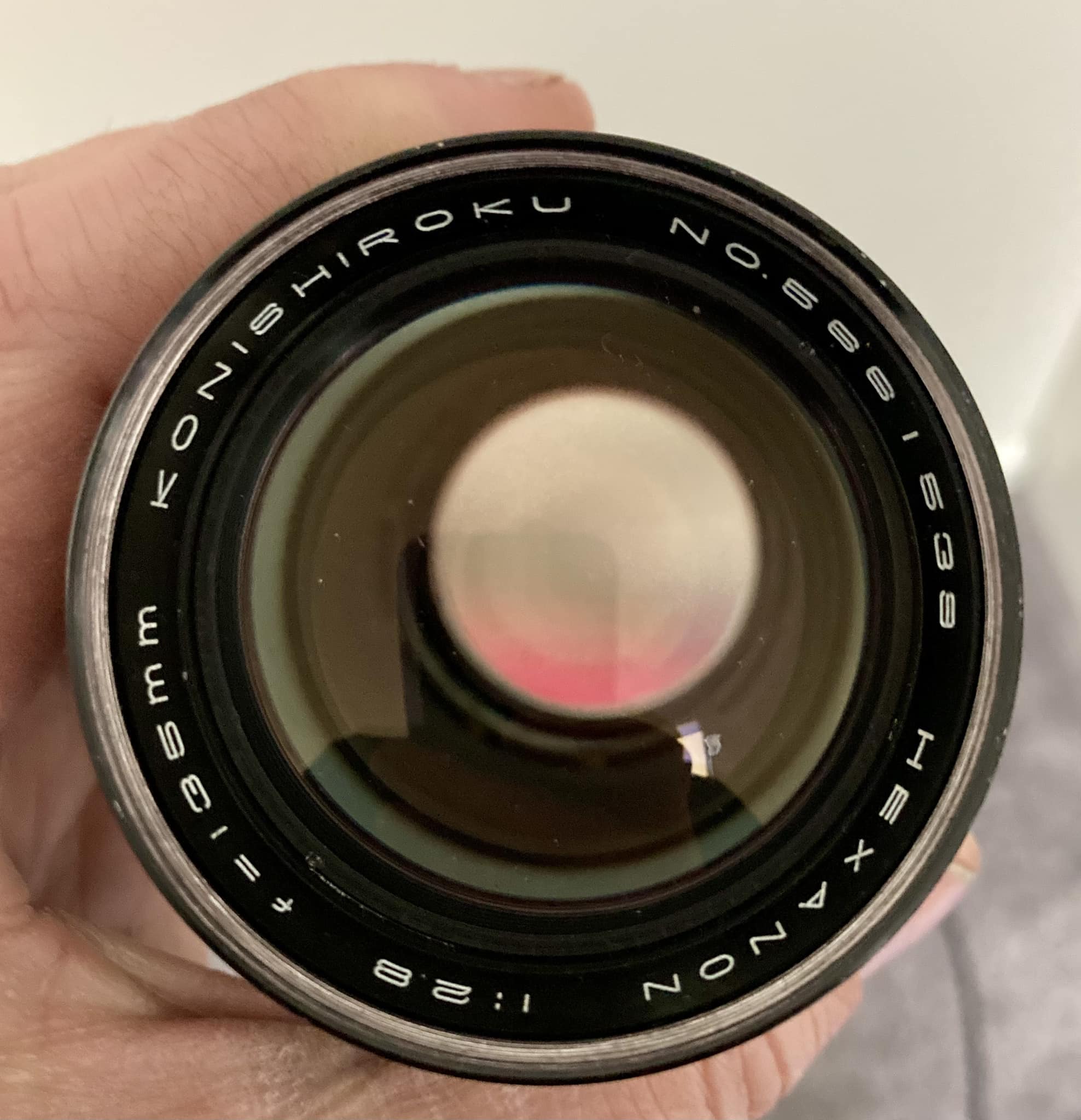 Konica camera with Hexanon 48mm f2 lens