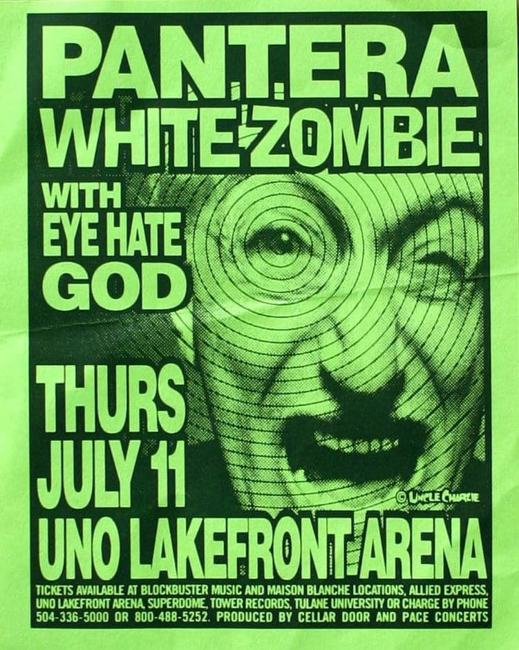Pantera and White Zombie at Uno Lakefront Arena