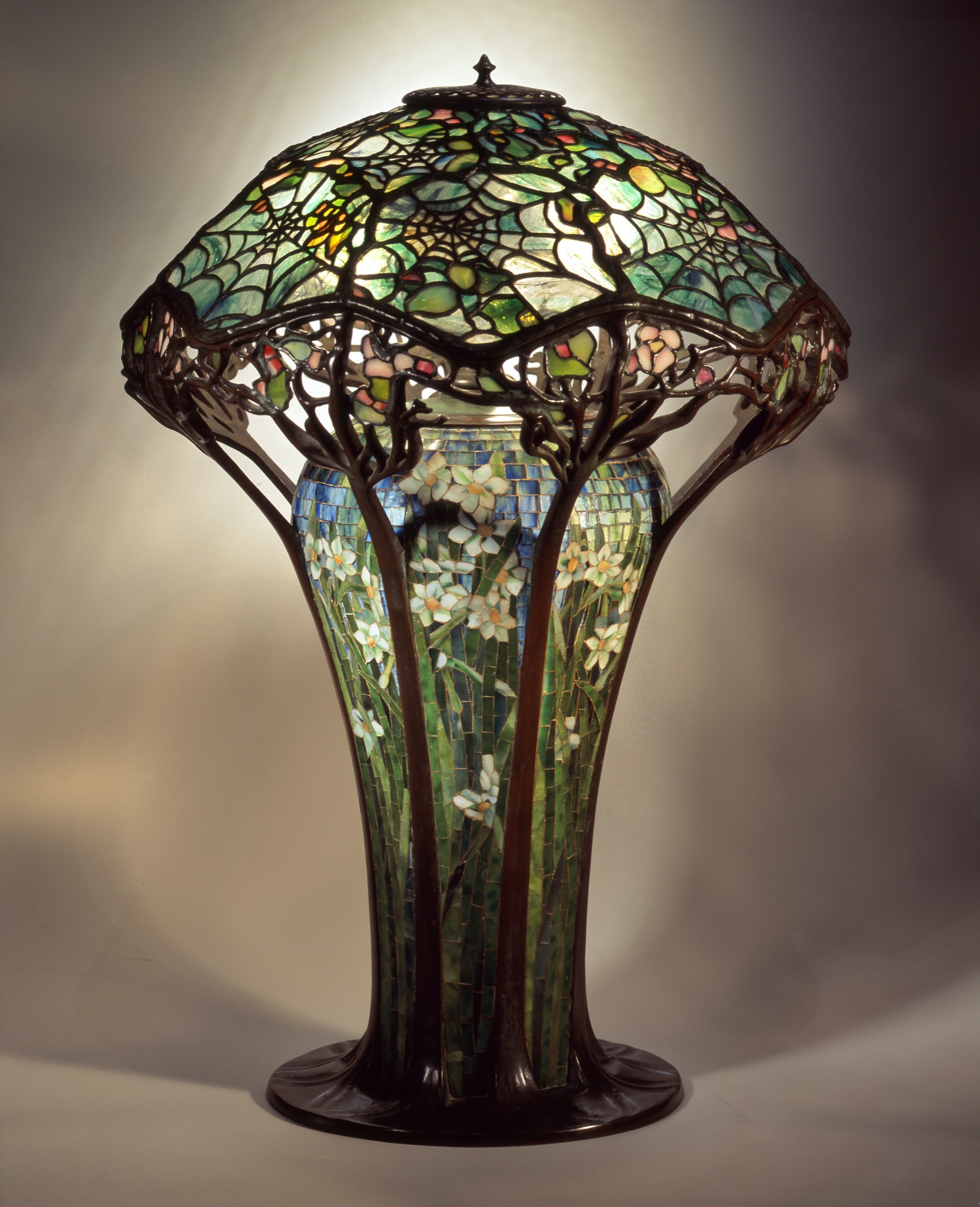 Tiffany's Cobweb Library Lamp: A Rare Example of Louis Comfort