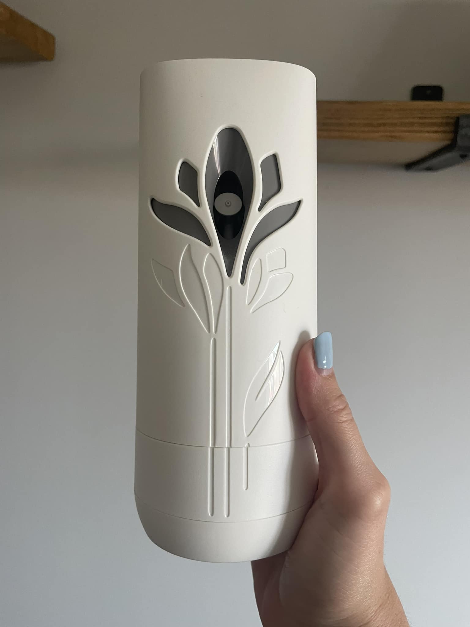 I have two of these Air Wick automatic air fresheners in my house. They were bought at the same time, their batteries and aerosols are always replaced at the same time and