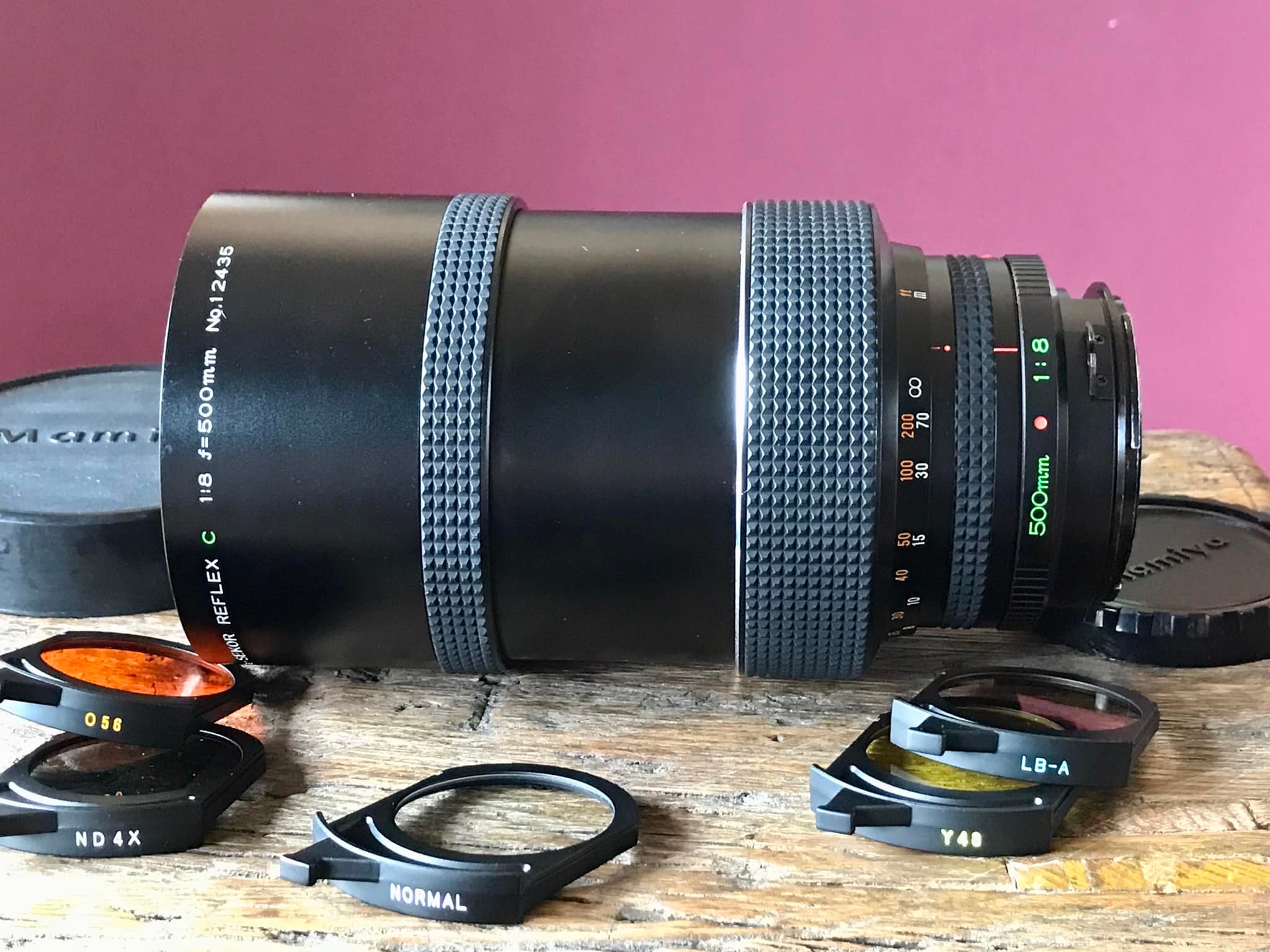 Mamiya Sekor 500mm f8 mirror lens for sale