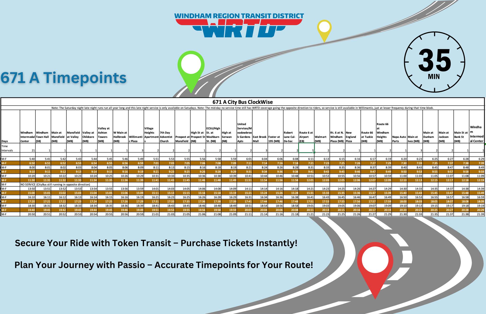 Windham Region Transit District | Mansfield Center CT