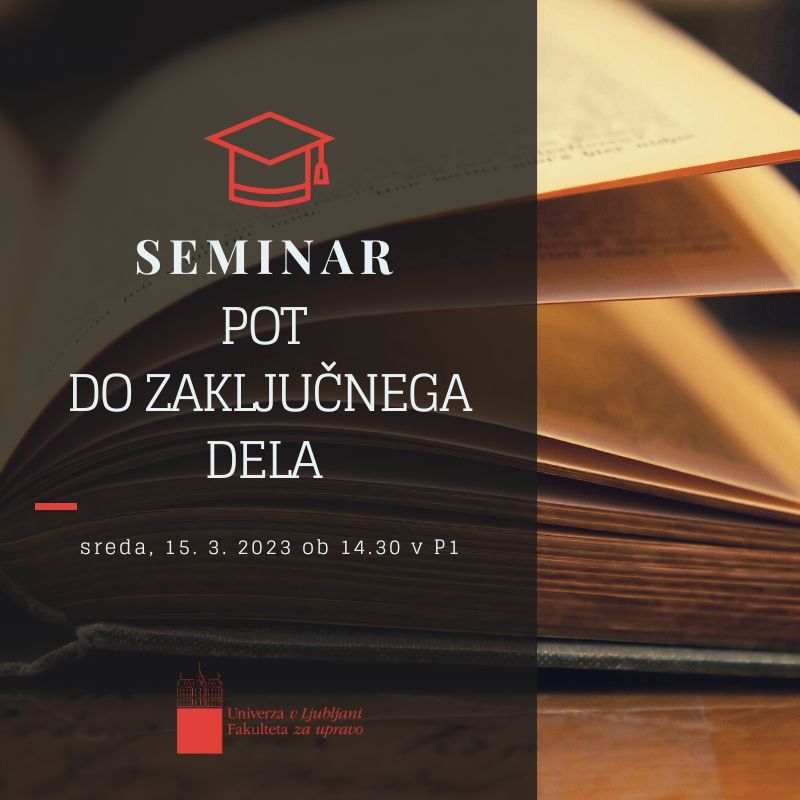 Fakulteta za upravo (uradna spletna stran) - Prijavi se na seminar 